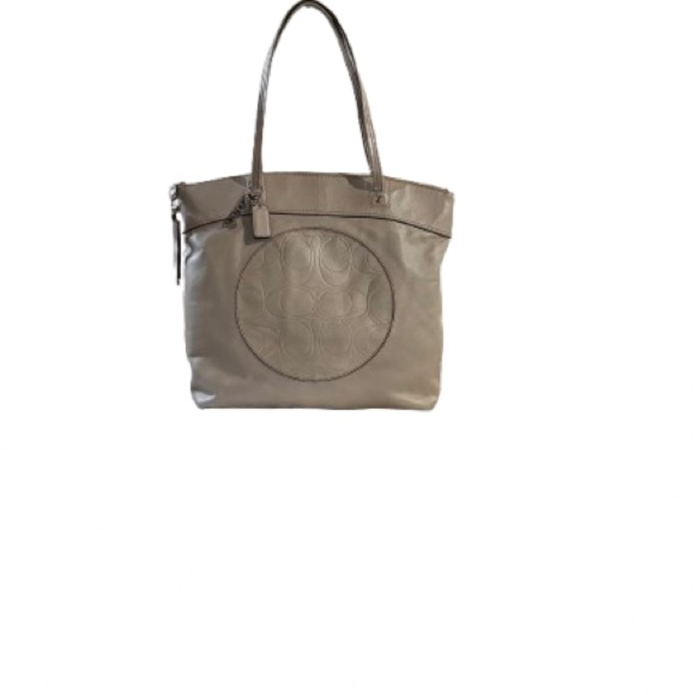 VINTAGE Coach Leather Tote Bag in Taupe